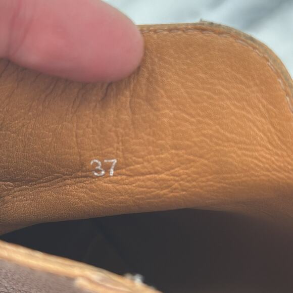 Anthropologie Jasper & Jeera brown leather caravan booties - Picture 5 of 7